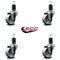 Service Caster 3'' Semi Steel Wheel Swivel 1-5/8'' Expanding Stem Caster Set, 4PK SCC-EX20S314-SSS-158-4 - alternate 4